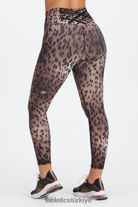 tr Fabletics kadınlar boost powerhold yüksek belli 7/8 tayt 59 benekli/siyah 40R06B846