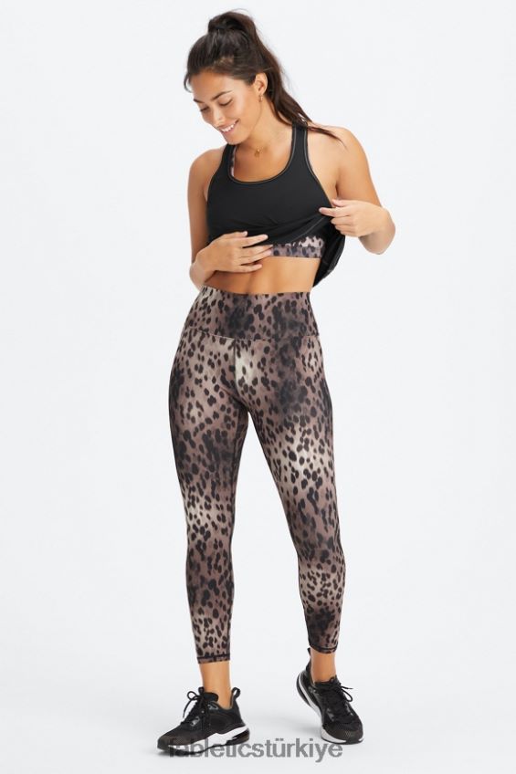 tr Fabletics kadınlar boost powerhold yüksek belli 7/8 tayt 59 benekli/siyah 40R06B846