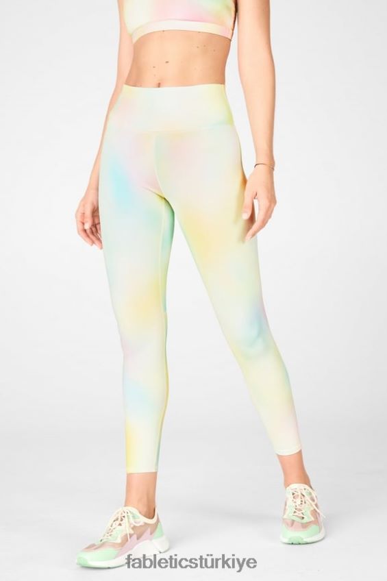 tr Fabletics kadınlar boost powerhold yüksek belli 7/8 tayt 60 bulanıklık/limon kremi 40R06B850