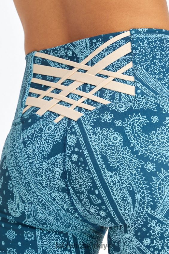 tr Fabletics kadınlar boost powerhold yüksek belli 7/8 tayt 60 mavi nova bandana/tapyoka 40R06B849