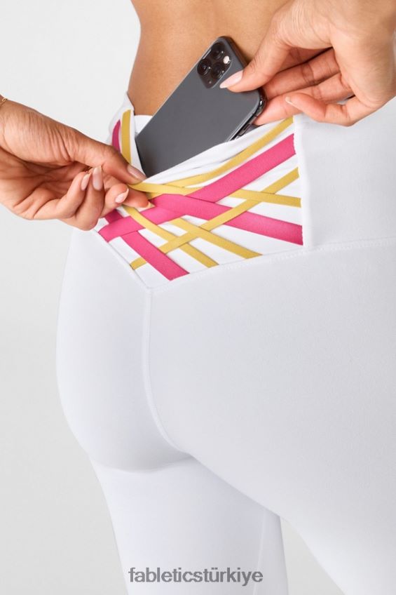 tr Fabletics kadınlar boost powerhold yüksek belli 7/8 tayt 62 beyaz/peluş pembe çoklu 40R06B863