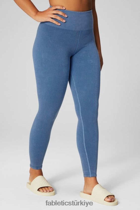 tr Fabletics kadınlar bulut dikişsiz yüksek belli tayt açık çivit 40R06B831