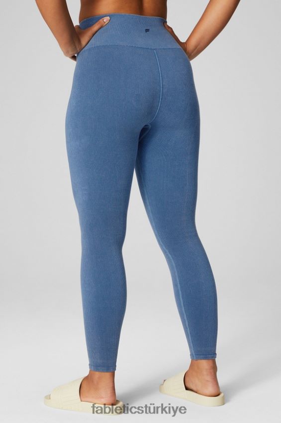 tr Fabletics kadınlar bulut dikişsiz yüksek belli tayt açık çivit 40R06B831