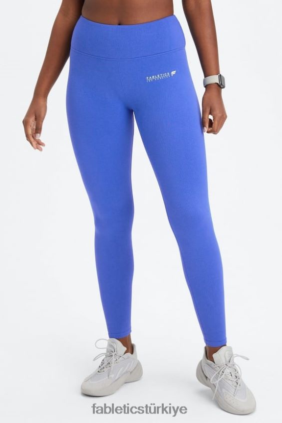 tr Fabletics kadınlar bulut dikişsiz yüksek belli tayt piscina/la logo çubuğu 40R06B834
