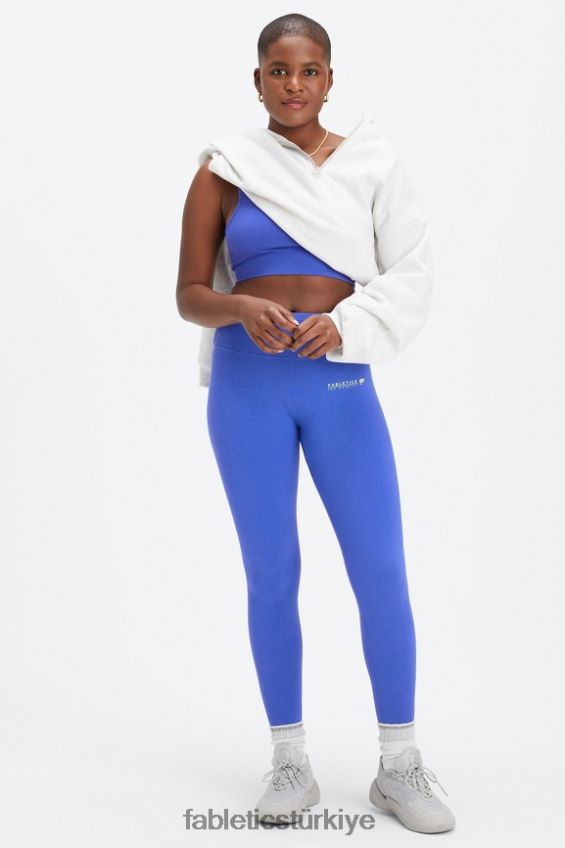 tr Fabletics kadınlar bulut dikişsiz yüksek belli tayt piscina/la logo çubuğu 40R06B834