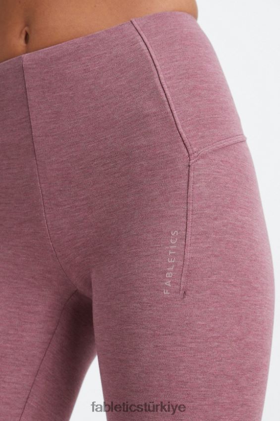 tr Fabletics kadınlar canlı yüksek belli tayt Fransız şarabı funda 40R06B1134