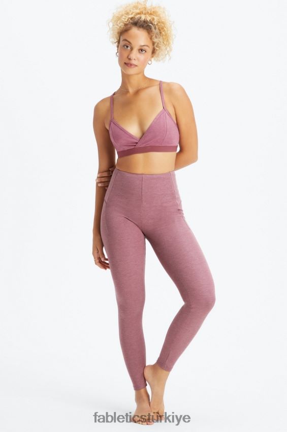 tr Fabletics kadınlar canlı yüksek belli tayt Fransız şarabı funda 40R06B1134