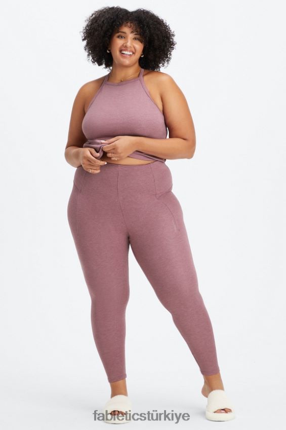 tr Fabletics kadınlar canlı yüksek belli tayt Fransız şarabı funda 40R06B1135