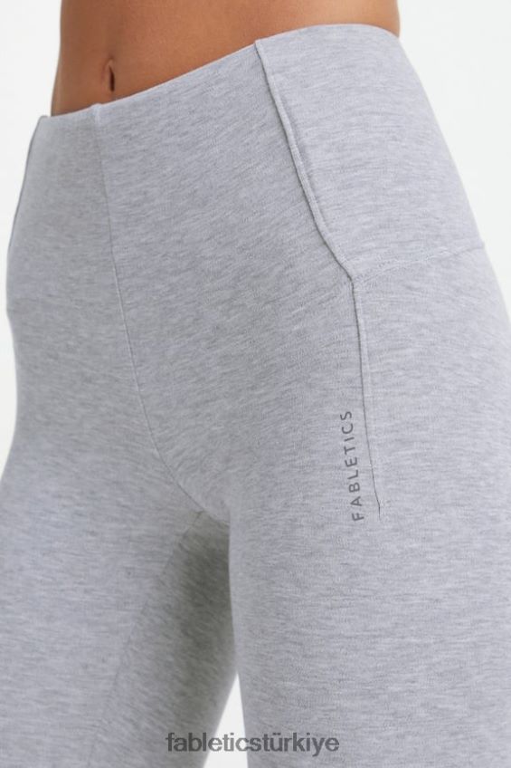 tr Fabletics kadınlar canlı yüksek belli tayt klasik gri melanj 40R06B1132