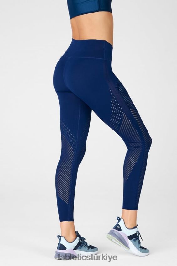 tr Fabletics kadınlar şekillendirilmiş yüksek belli tayt Donanma 40R06B1245