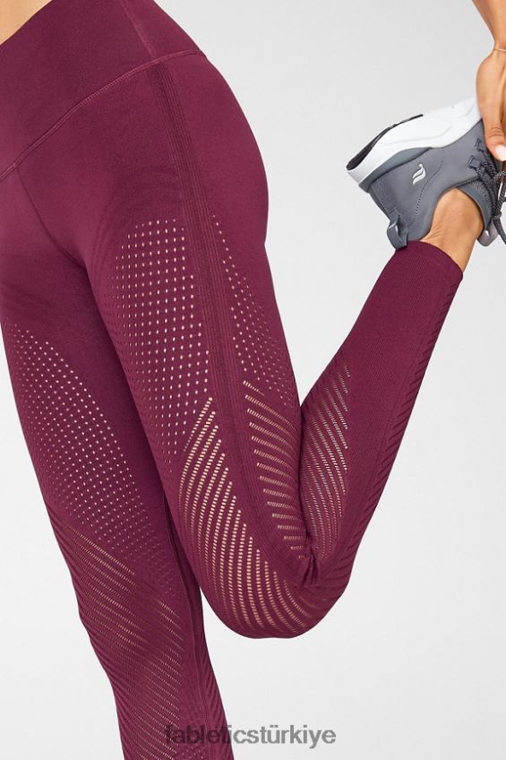 tr Fabletics kadınlar şekillendirilmiş yüksek belli tayt Porto şarabı 40R06B1247