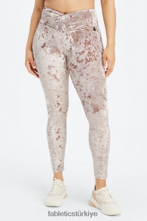 tr Fabletics kadınlar ezilmiş kadife çapraz tayt oyuncak 40R06B1074