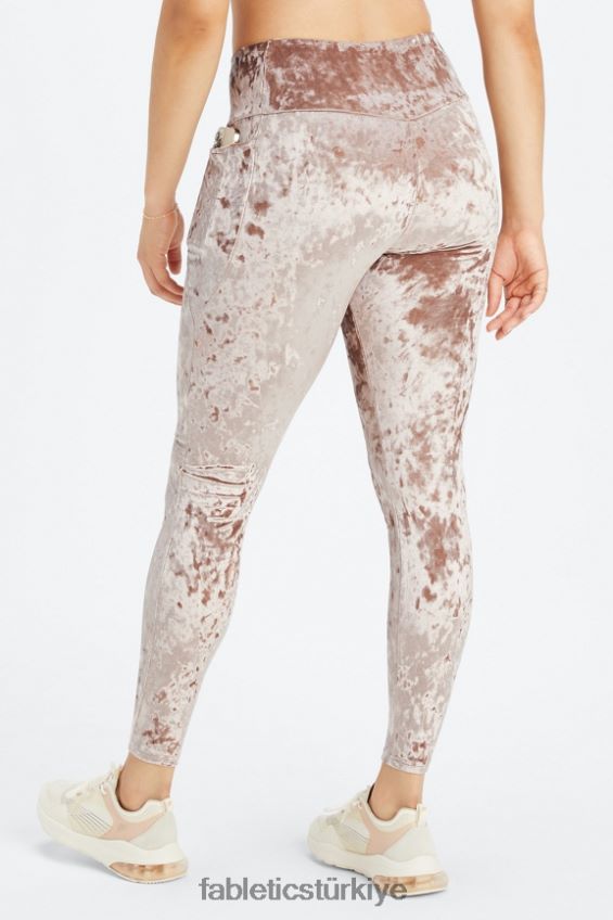 tr Fabletics kadınlar ezilmiş kadife çapraz tayt oyuncak 40R06B1074