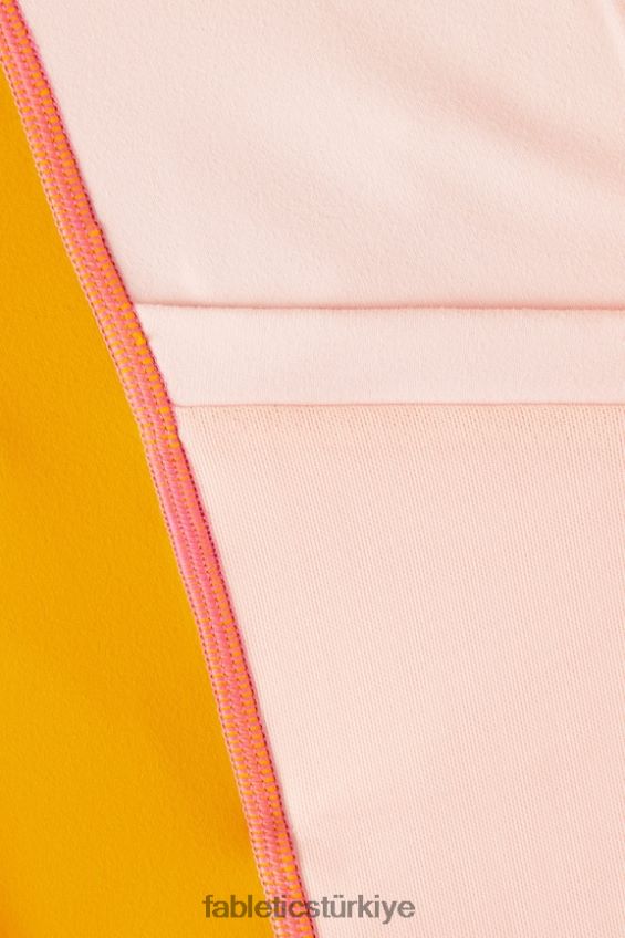 tr Fabletics kadınlar hareket halindeyken güçlü tutuş sağlayan yüksek belli kapri 44 öğleden sonra güneşi/pembe buttercream 40R06B765