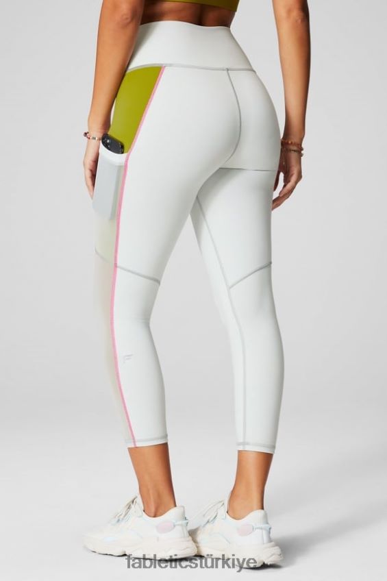 tr Fabletics kadınlar hareket halindeyken güçlü tutuş sağlayan yüksek belli kapri 44 nane grisi/zeytinlik 40R06B766