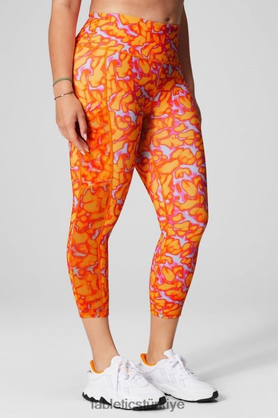 tr Fabletics kadınlar hareket halindeyken güçlü tutuş sağlayan yüksek belli kapri 44 siyah/tuz spreyi 40R06B767