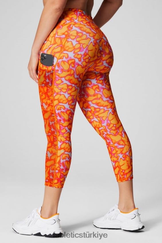 tr Fabletics kadınlar hareket halindeyken güçlü tutuş sağlayan yüksek belli kapri 44 siyah/tuz spreyi 40R06B767