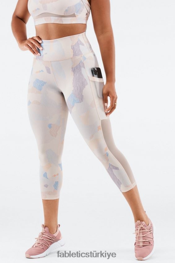 tr Fabletics kadınlar hareket halindeyken güçlü tutuş sağlayan yüksek belli kapri 45 kurak 40R06B770