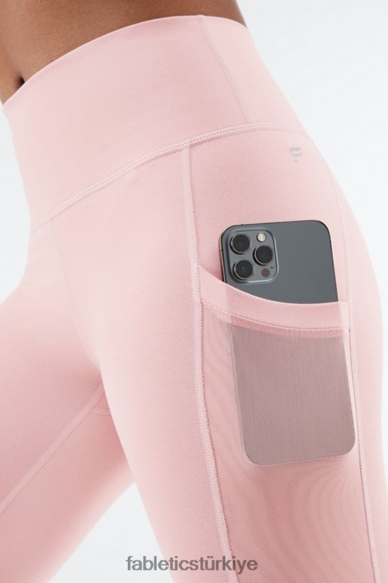 tr Fabletics kadınlar hareket halindeyken güçlü tutuş sağlayan yüksek belli kapri 46 gül çiçeği 40R06B775