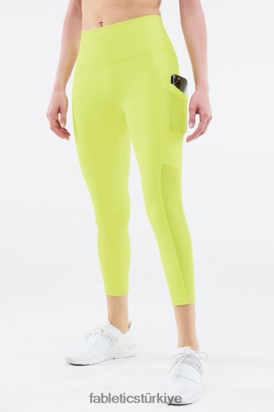 tr Fabletics kadınlar hareket halindeyken güçlü tutuş sağlayan yüksek belli kapri 46 neon 40R06B773