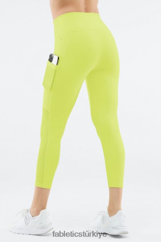 tr Fabletics kadınlar hareket halindeyken güçlü tutuş sağlayan yüksek belli kapri 46 neon 40R06B773