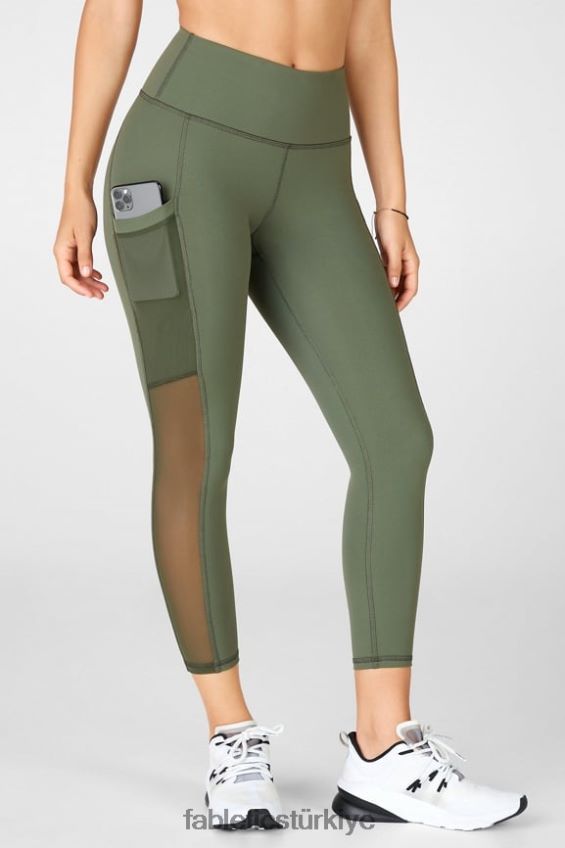 tr Fabletics kadınlar hareket halindeyken güçlü tutuş sağlayan yüksek belli kapri 46 safari 40R06B776