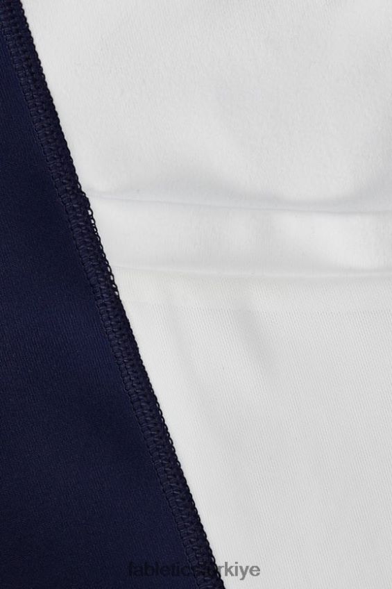 tr Fabletics kadınlar hareket halindeyken güçlü tutuş sağlayan yüksek belli tayt 38 üniversite laciverti/klasik beyaz 40R06B735