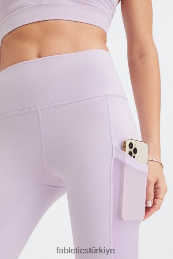 tr Fabletics kadınlar hareket halindeyken güçlü tutuş sağlayan yüksek belli tayt 42 siyah/pembe tereyağlı krema 40R06B755