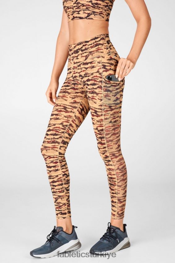 tr Fabletics kadınlar hareket halindeyken güçlü tutuş sağlayan yüksek belli tayt 43 bone/klasik gri melanj 40R06B760