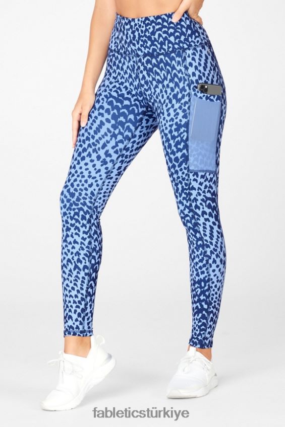 tr Fabletics kadınlar hareket halindeyken güçlü tutuş sağlayan yüksek belli tayt 43 klasik gri melanj/kemik 40R06B761