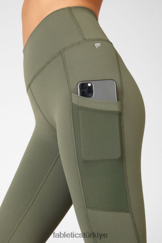 tr Fabletics kadınlar hareket halindeyken güçlü tutuş sağlayan yüksek belli tayt 44 koyu dimi/koyu yosun multi 40R06B763