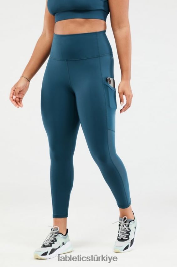 tr Fabletics kadınlar hareket halindeyken powerhold ultra hw 7/8 tayt gece yarısı deniz mavisi 40R06B1289