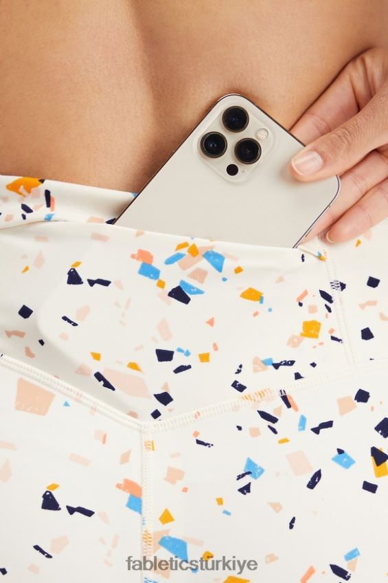 tr Fabletics kadınlar her yerde koş motion365 hw 7/8 tayt mozaik/yansıtıcı logo 40R06B1100