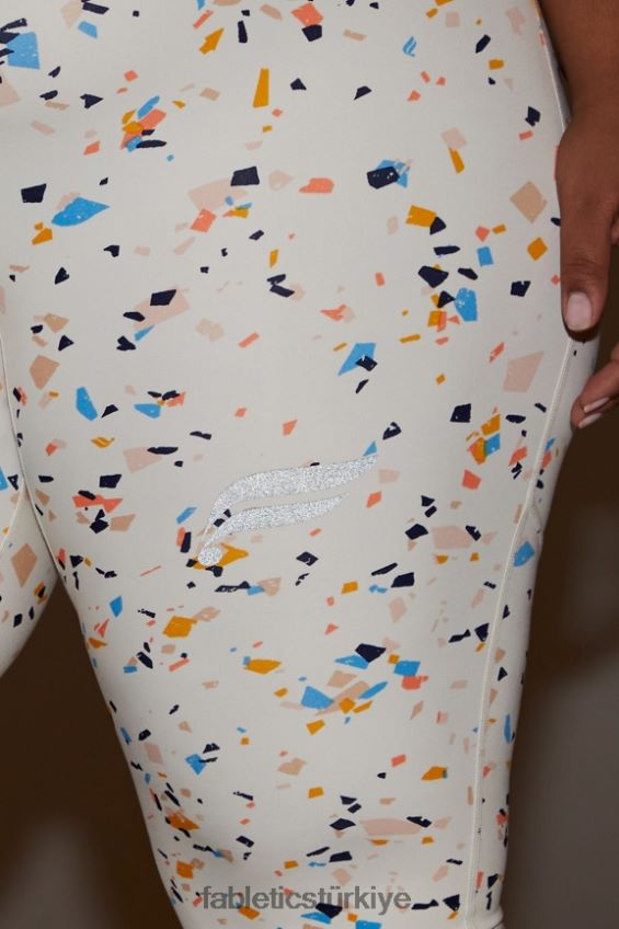 tr Fabletics kadınlar her yerde koş motion365 hw 7/8 tayt mozaik/yansıtıcı logo 40R06B1101