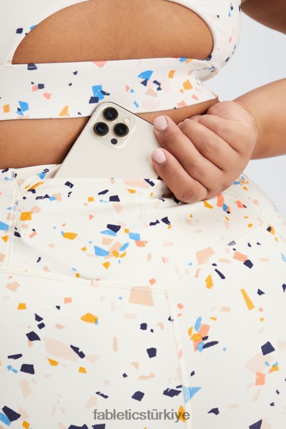 tr Fabletics kadınlar her yerde koş motion365 hw 7/8 tayt mozaik/yansıtıcı logo 40R06B1101