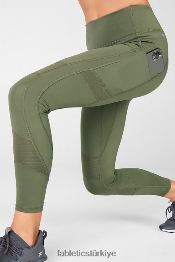 tr Fabletics kadınlar her yerde motion365 yüksek belli moto 7/8 tayt avokado 40R06B1235