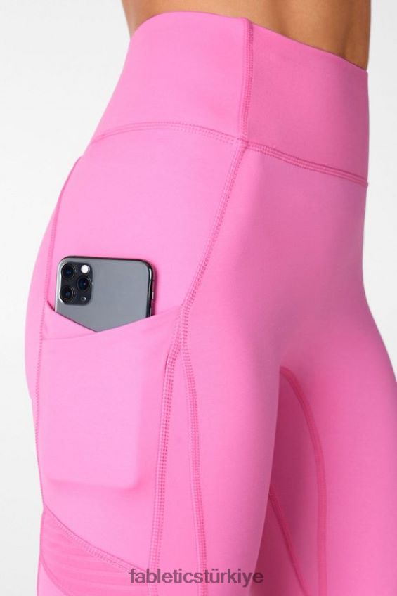 tr Fabletics kadınlar her yerde motion365 yüksek belli moto 7/8 tayt pembe sörf 40R06B1237