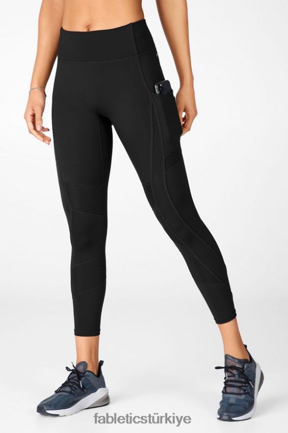 tr Fabletics kadınlar her yerde motion365 yüksek belli moto 7/8 tayt siyah 40R06B1231