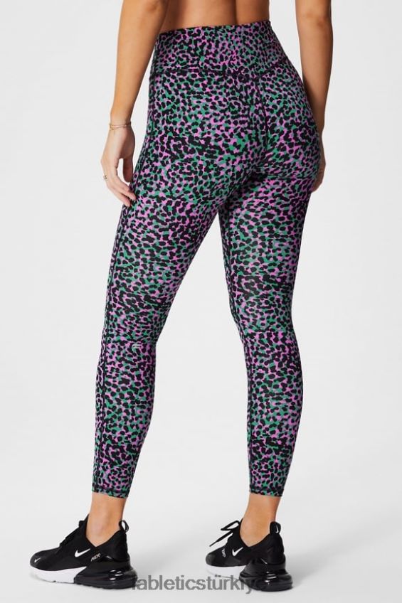 tr Fabletics kadınlar her yerde motion365+ yüksek belli tayt çimen yeşili safari noktaları 40R06B938