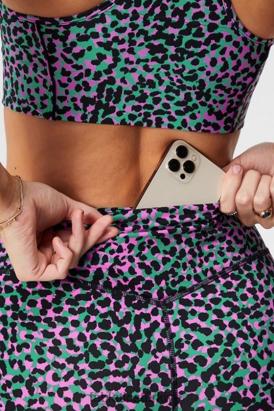 tr Fabletics kadınlar her yerde motion365+ yüksek belli tayt çimen yeşili safari noktaları 40R06B938