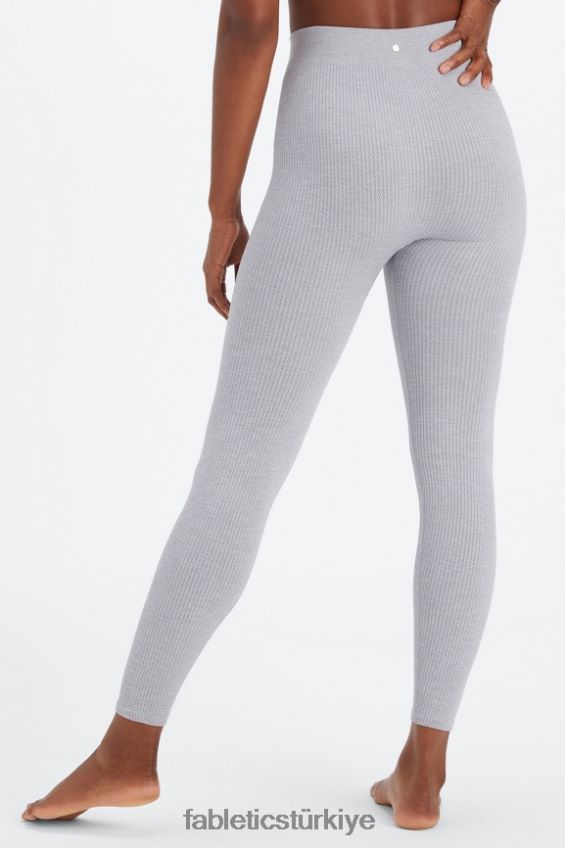 tr Fabletics kadınlar kablo örgü 7/8 tayt klasik gri melanj 40R06B1032