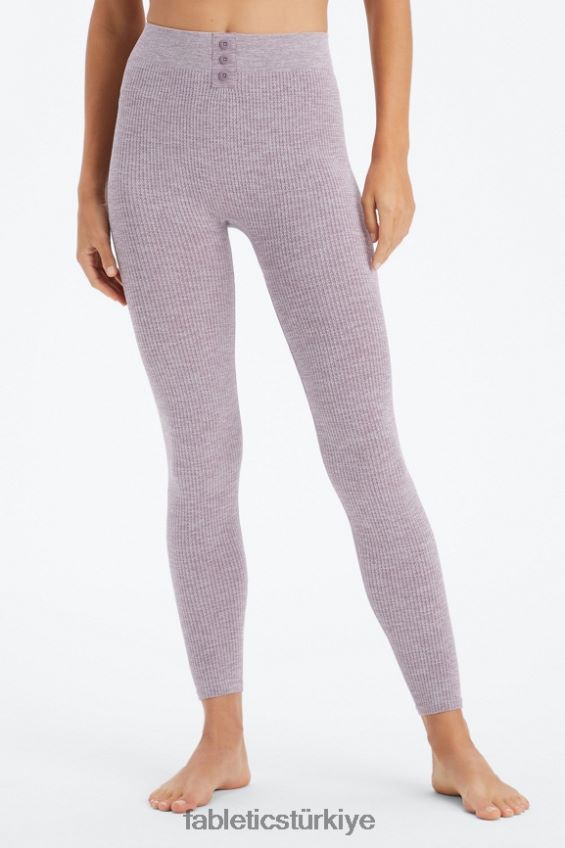 tr Fabletics kadınlar kablo örgü 7/8 tayt solmuş erik funda 40R06B1031