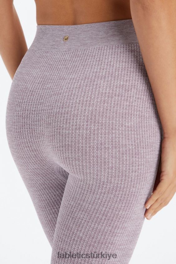 tr Fabletics kadınlar kablo örgü 7/8 tayt solmuş erik funda 40R06B1031