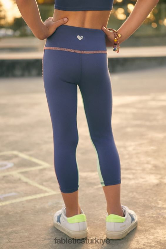 tr Fabletics kadınlar mini yüksek belli motion365 7/8 derin kobalt çok 40R06B1157