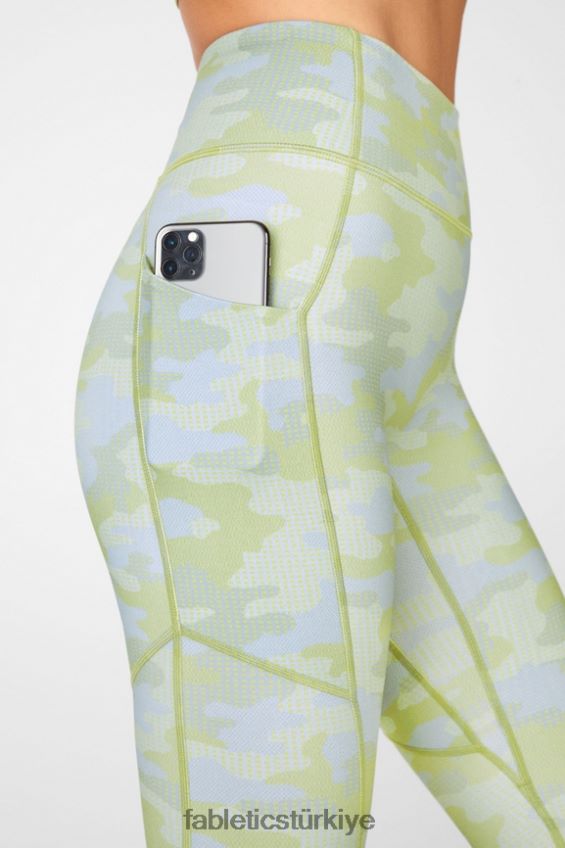 tr Fabletics kadınlar motion365 yüksek belli 7/8 tayt gri toplu iğne nokta kamuflajı 40R06B1161
