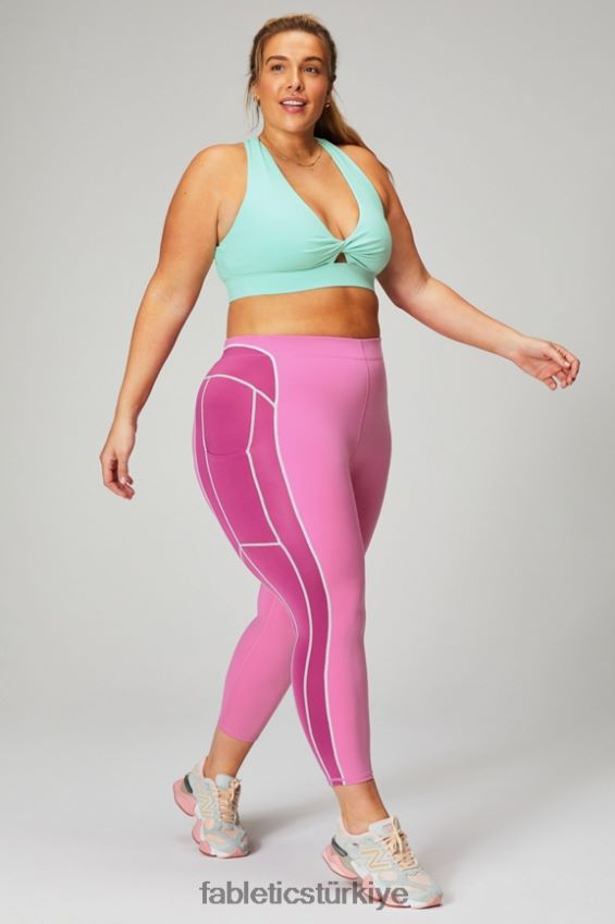 tr Fabletics kadınlar motion365+ yüksek belli 7/8 tayt pembe pop/pembe yanaklar/puslu körfez 40R06B1025