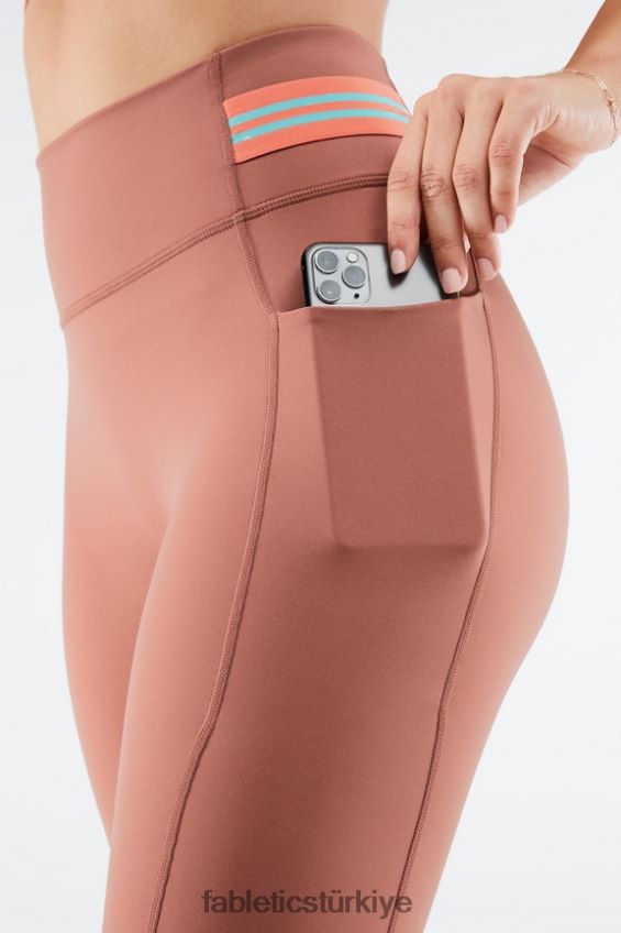 tr Fabletics kadınlar motion365 yüksek belli 7/8 tayt toprak/havuz/mercan pus 40R06B1160