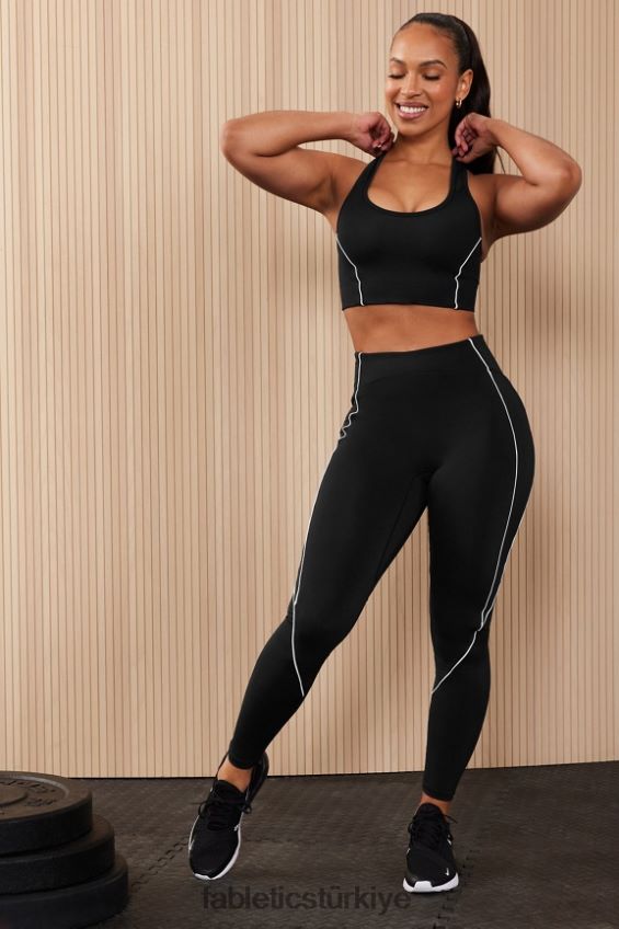 tr Fabletics kadınlar motion365+ yüksek belli borulu tayt siyah/klasik beyaz 40R06B997