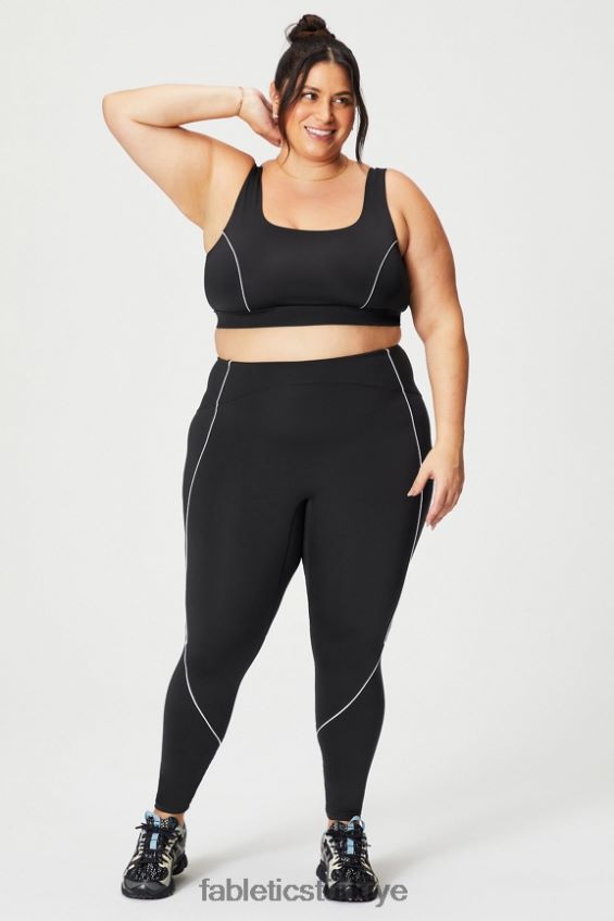 tr Fabletics kadınlar motion365+ yüksek belli borulu tayt siyah/klasik beyaz 40R06B998