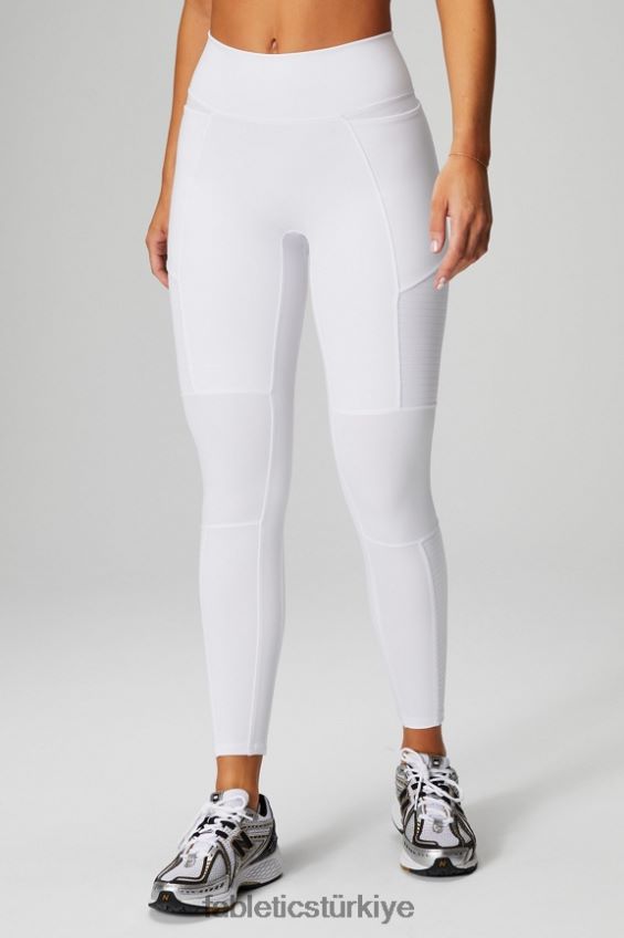 tr Fabletics kadınlar motion365+ yüksek belli moto tayt klasik beyaz 40R06B1029